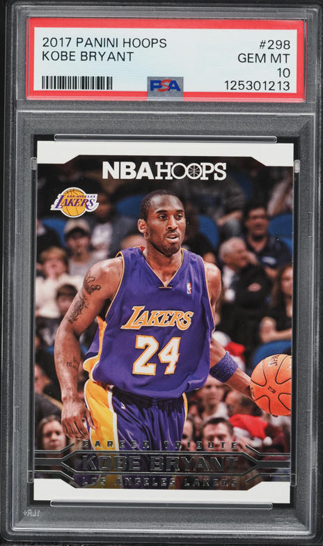 2017 Hoops Kobe Bryant #295 PSA 10 GEM MINT on Fanatics Collect