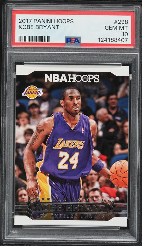 2017 Hoops Kobe Bryant #295 PSA 10 GEM MINT on Fanatics Collect