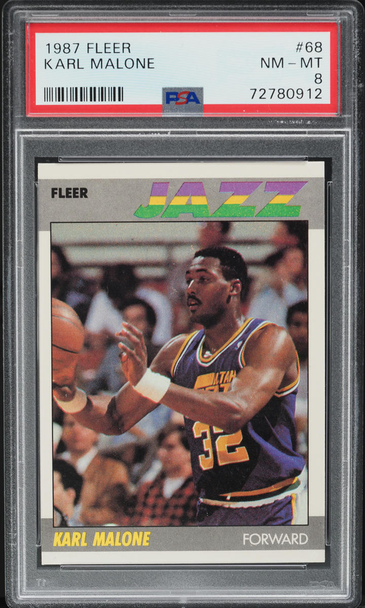 1986 Fleer Basketball Karl Malone ROOKIE #68 PSA 10 GEM MINT