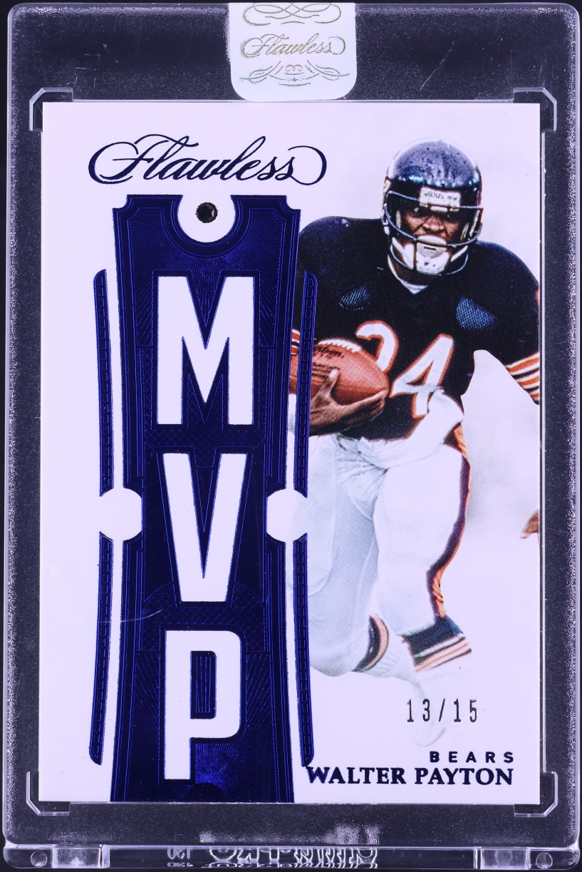2018 Panini Flawless MVP Sapphire Gems Walter Payton /15 #MVP-13