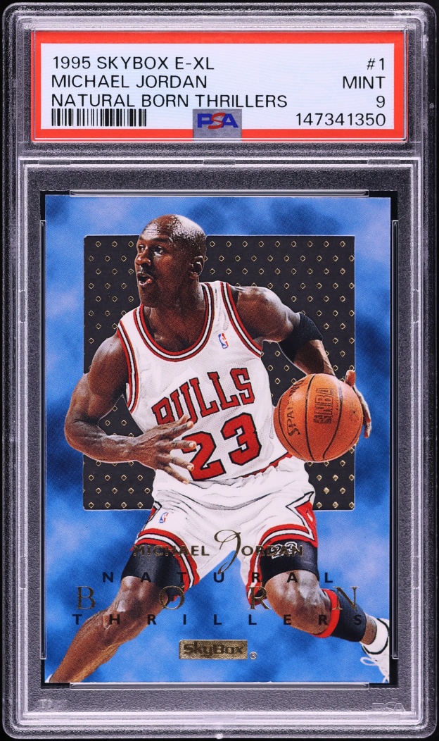 1995 Skybox E-XL Natural Born Thrillers Michael Jordan #1 PSA 9 MINT