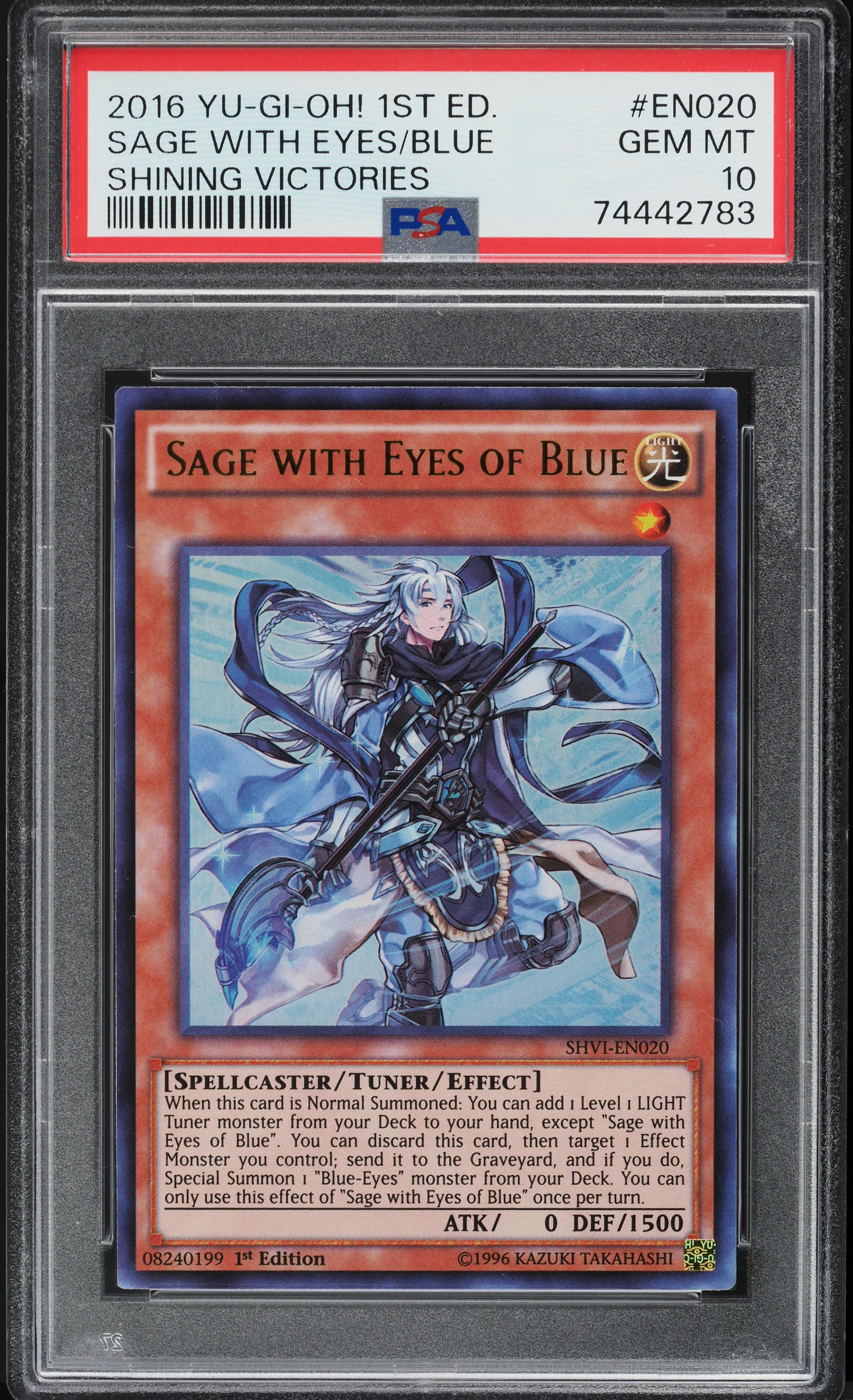 2016 Yu-Gi-Oh! Shining Victories 1st Edition Sage With Eyes Blue