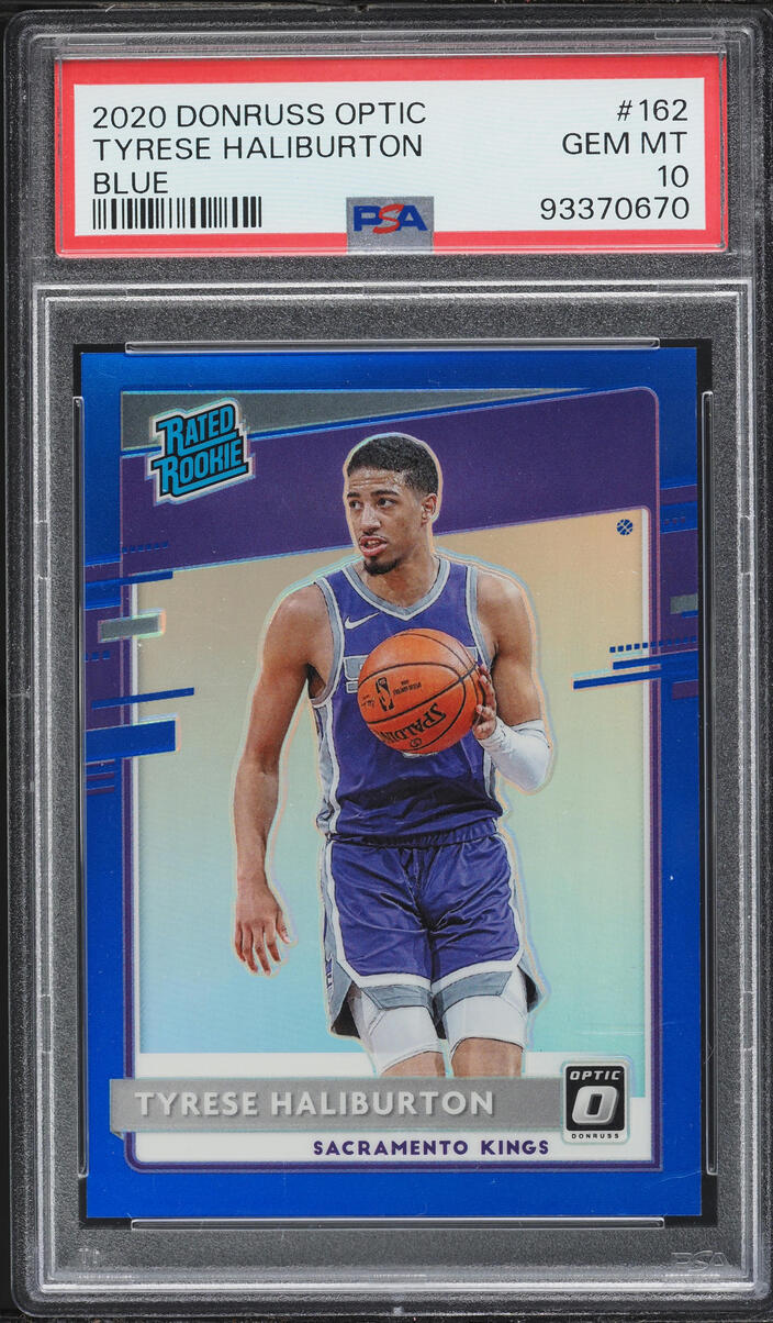2020 Donruss Optic Blue Tyrese Haliburton ROOKIE /59 #162 PSA 10 GEM MINT