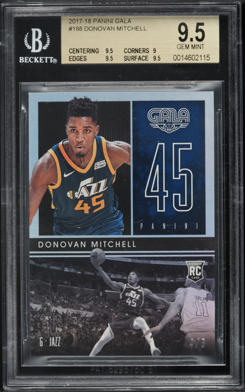 2017 Panini Essentials Rock The Rim Die-Cut Donovan Mitchell