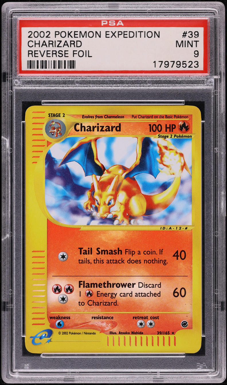 2002 Pokemon Expedition Reverse Holo Charizard #39 PSA 9 MINT