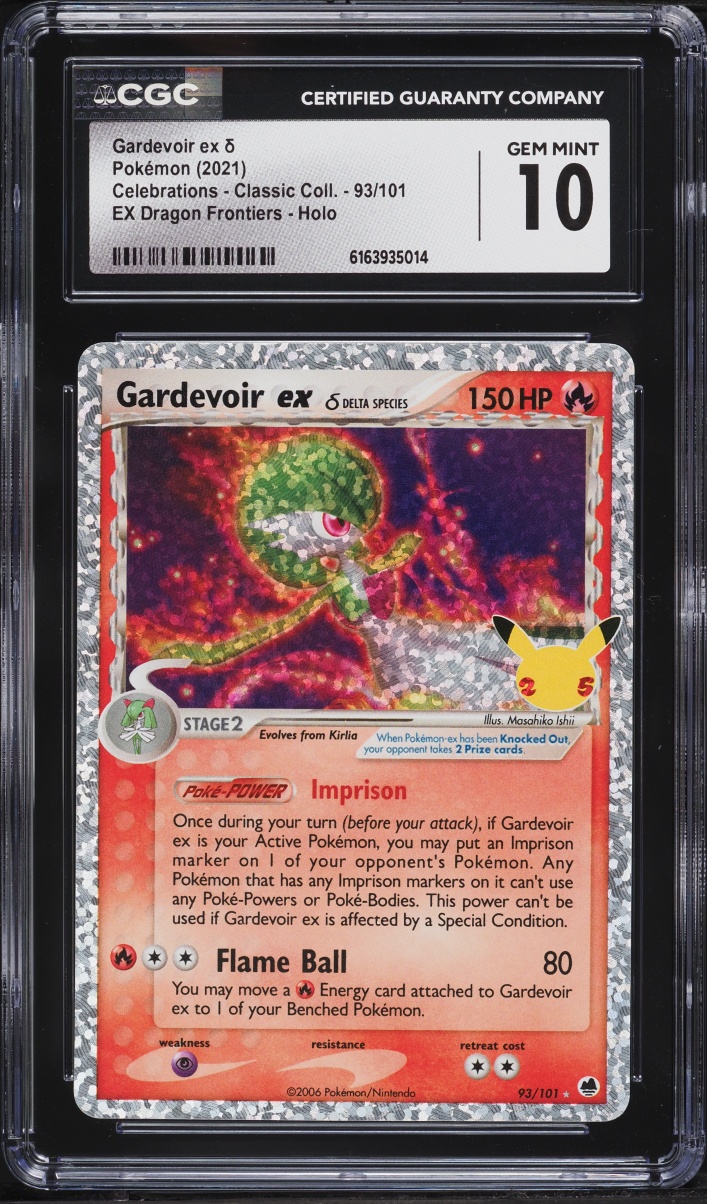 2021 Pokemon SWSH Celebrations Classic Collection Holo Gardevoir Ex #93 CGC 10 GEM MINT