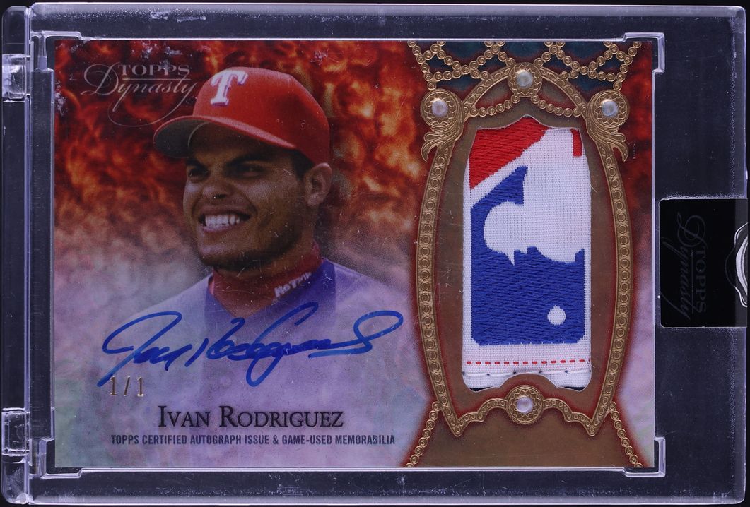 2022 Topps Dynasty Gold Ivan Rodriguez MLB LOGOMAN PATCH AUTO 1/1 #DAP-IR5