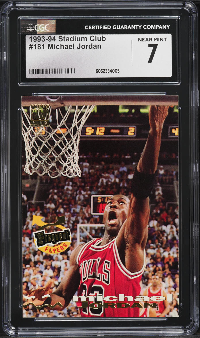 1993 Stadium Club Basketball Michael Jordan #181 CGC 7 NRMT