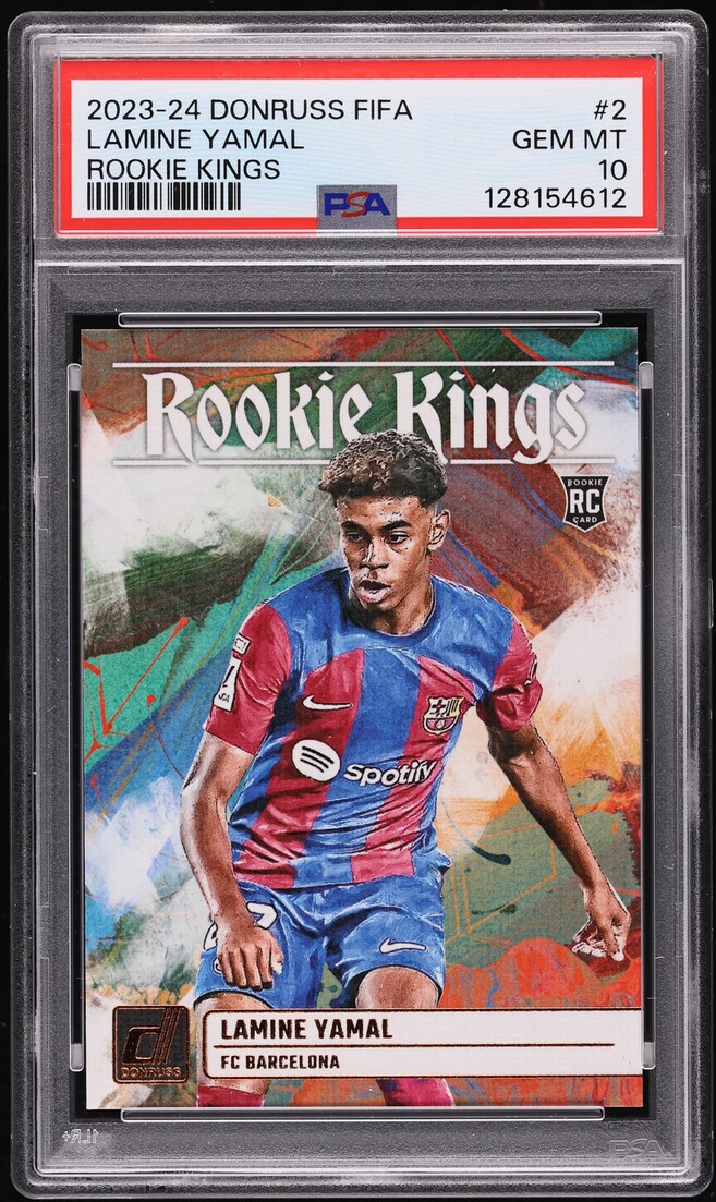 2023 Donruss FIFA Kings Lamine Yamal ROOKIE #2 PSA 10 GEM MINT