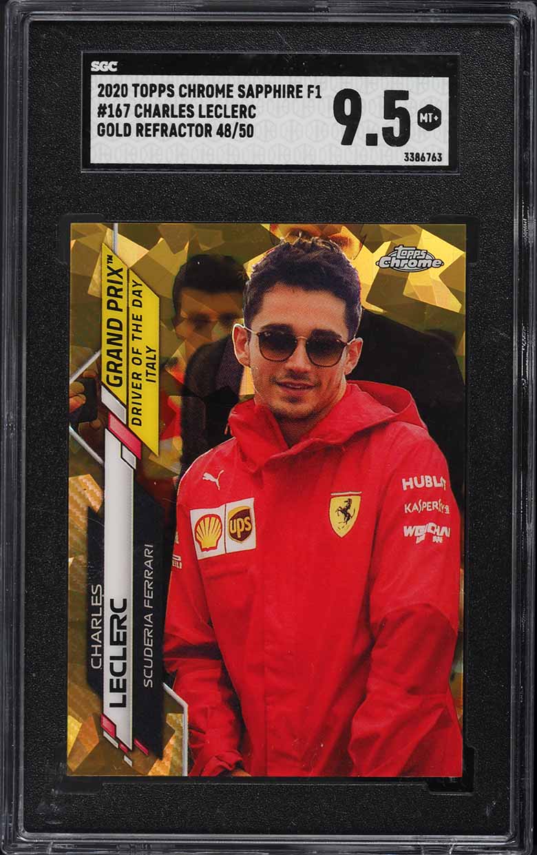 2020 Topps Chrome F1 シャルル・ルクレール リフラクター 2020 Topps Chrome Formula 1 F1 Sapphire Gold Refractor