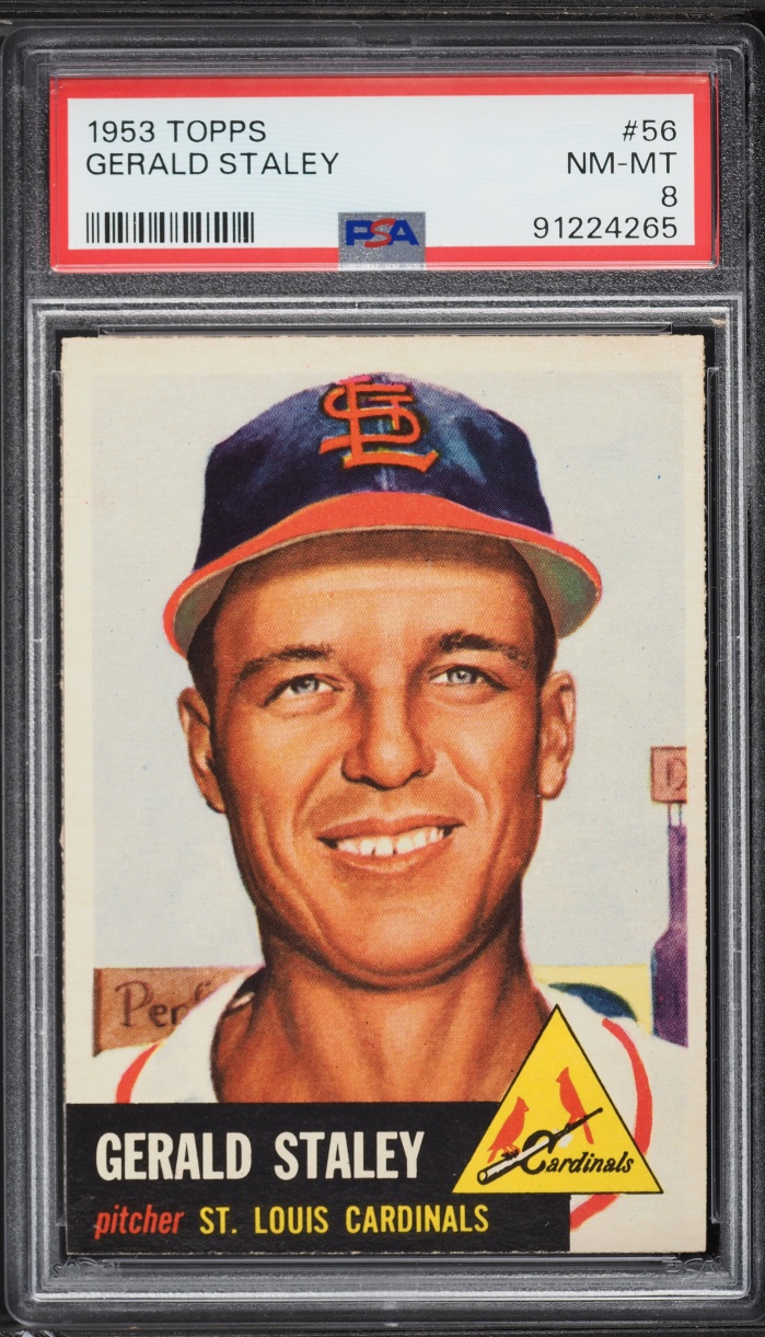 1953 Topps Gerald Staley #56 PSA 8 NM-MT