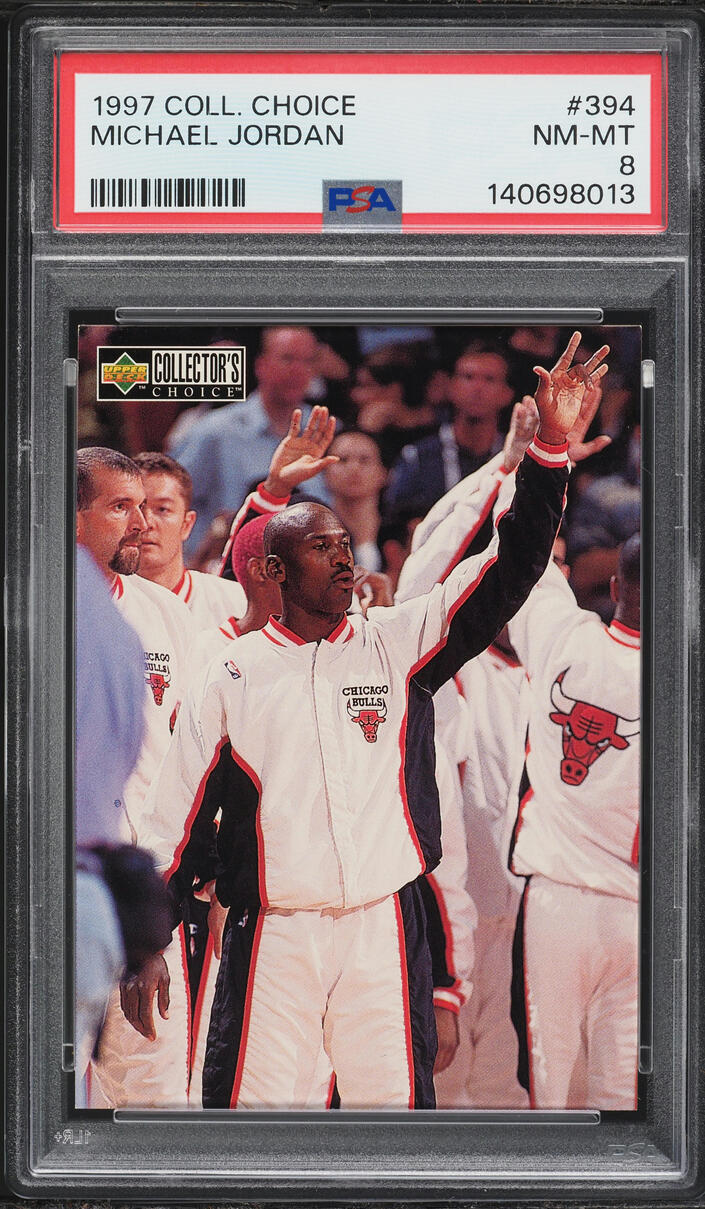 1997 Collector's Choice Michael Jordan #394 PSA 8 NM-MT