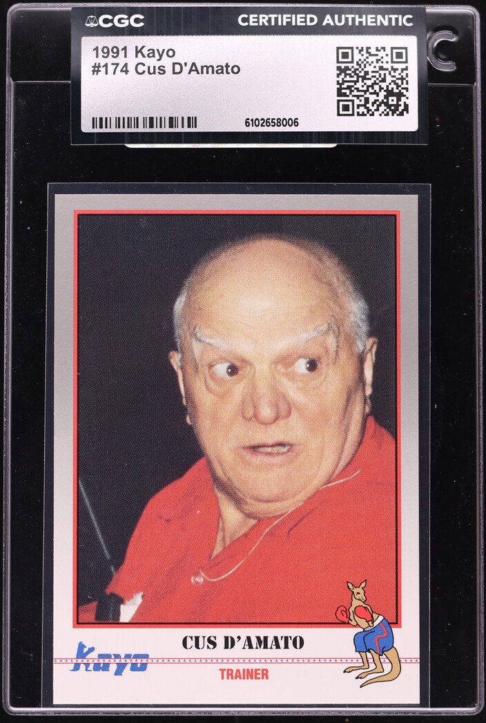 1991 Kayo Cus D'Amato #174 CGC AUTH