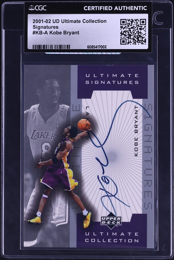 2001 Ultimate Collection Signatures Kobe Bryant AUTO #KB-A PSA 7