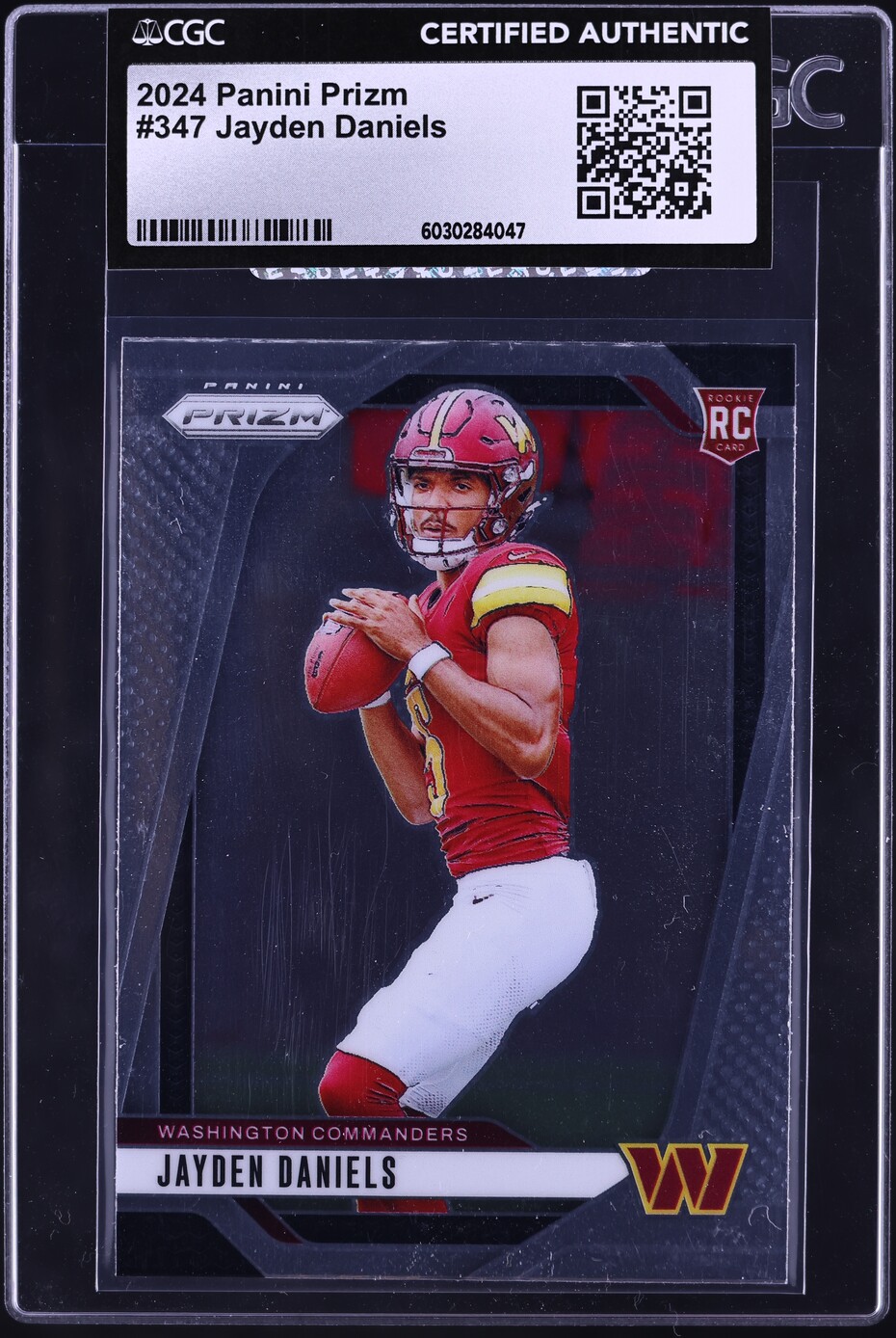 2024 Panini Prizm Jayden Daniels ROOKIE #347 CGC AUTH
