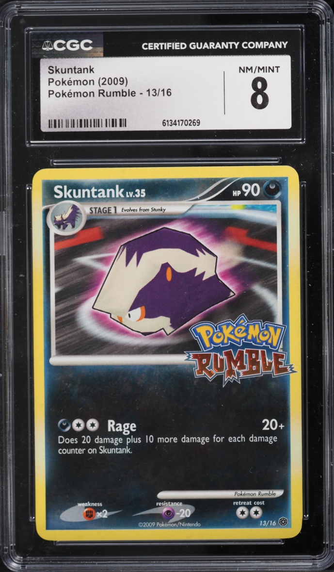 2009 Pokemon Platinum Rumble Skuntank #13 CGC 8 NM-MT