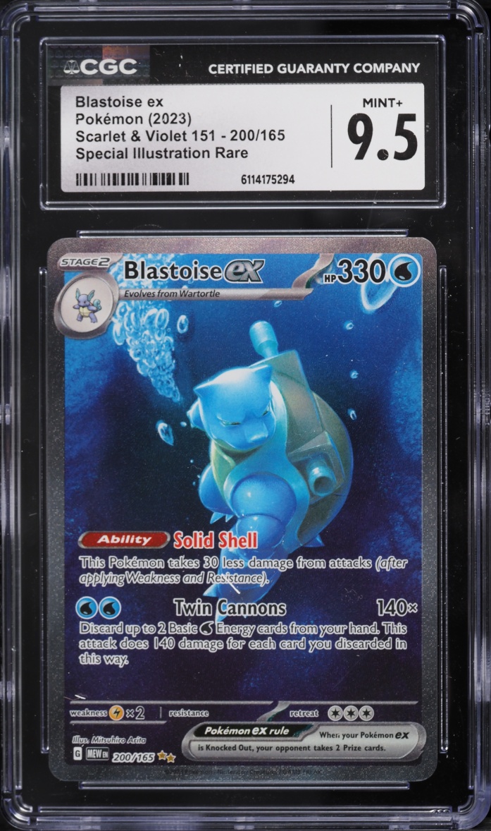 2023 Pokemon Scarlet & Violet 151 SIR Blastoise ex #200 CGC 9.5 MINT+