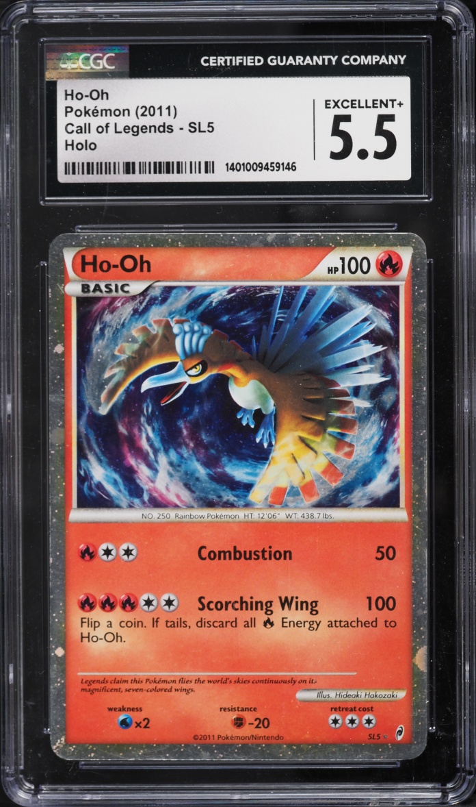 2011 Pokemon Call Of Legends Holo Ho-Oh #SL5 CGC 5.5 EX+