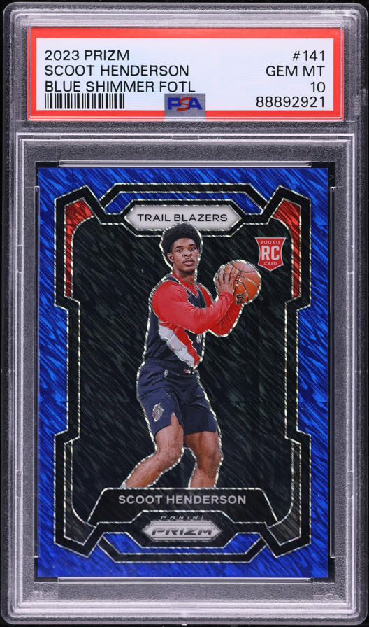 2023 Panini Prizm Silver Scoot Henderson ROOKIE #141 PSA 10 GEM