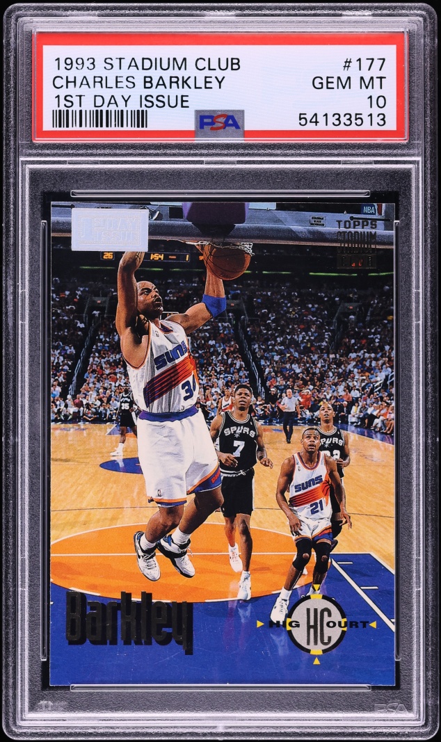 1993 Stadium Club 1st Day Issue Charles Barkley #177 PSA 10 GEM MINT
