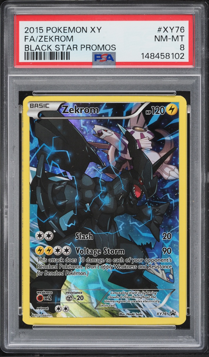 2015 Pokemon XY Black Star Promo Full Art Zekrom #XY76 PSA 8 NM-MT