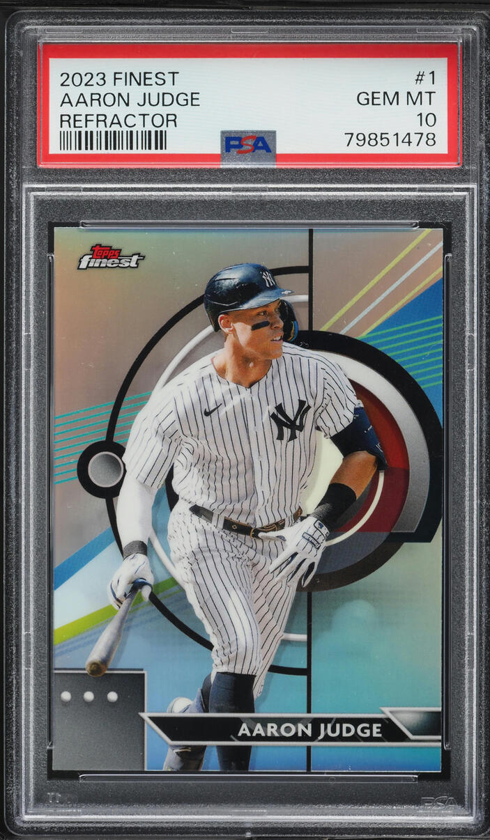 2023 Finest Refractor Aaron Judge #1 PSA 10 GEM MINT