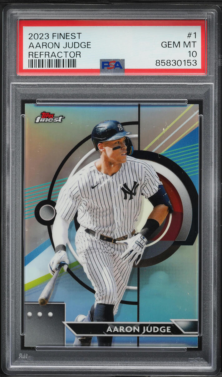 2023 Finest Refractor Aaron Judge #1 PSA 10 GEM MINT