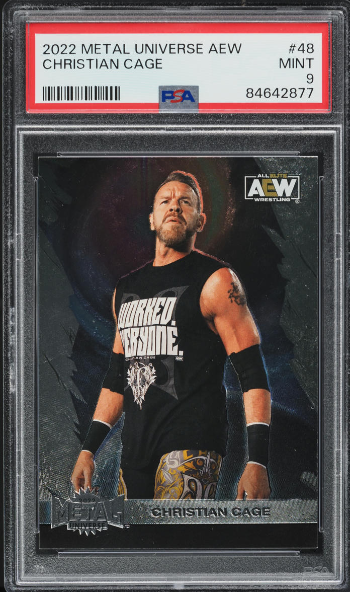 2022 Metal Universe AEW Christian Cage #48 PSA 9 MINT