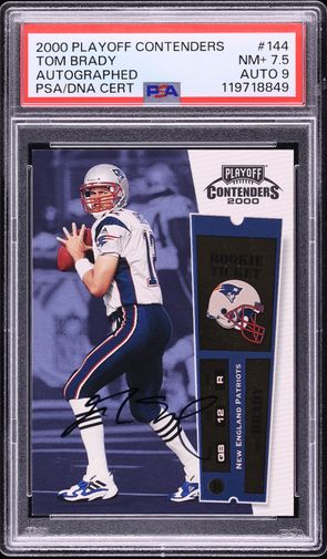 その他 2000 PACIFIC #403 TOM BRADY BGS 8.5 2000 Pacific Football Tom Brady ROOKIE #403 BGS 8 NM-MT on