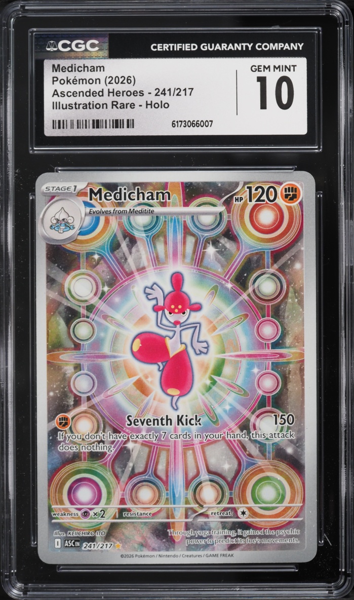 2026 Pokemon Mega Evolution Ascended Heroes IR Medicham #241 CGC 10 GEM MINT