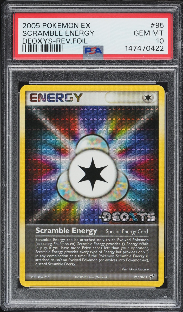 2005 Pokemon EX Deoxys Reverse Holo Scramble Energy #95 PSA 10 GEM MINT