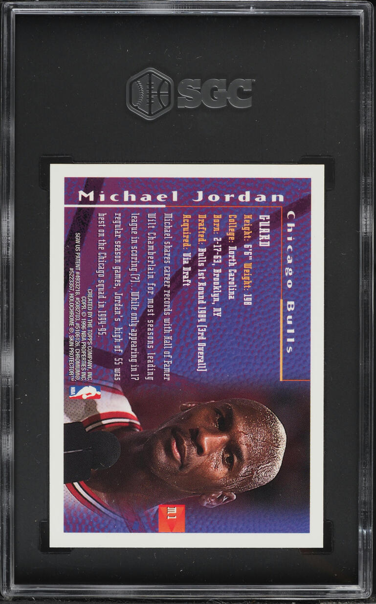 1995 Finest Mystery Michael Jordan #M1 SGC 8.5 NM-MT+