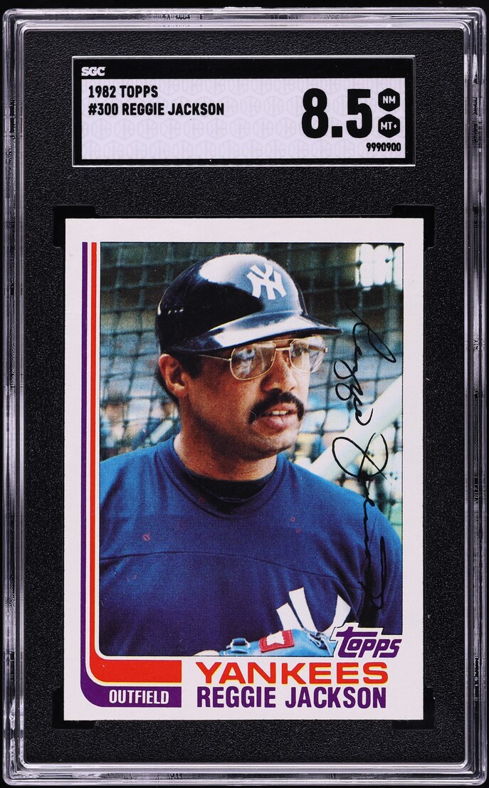 1982 Topps Reggie Jackson #300 SGC 8.5 NM-MT+