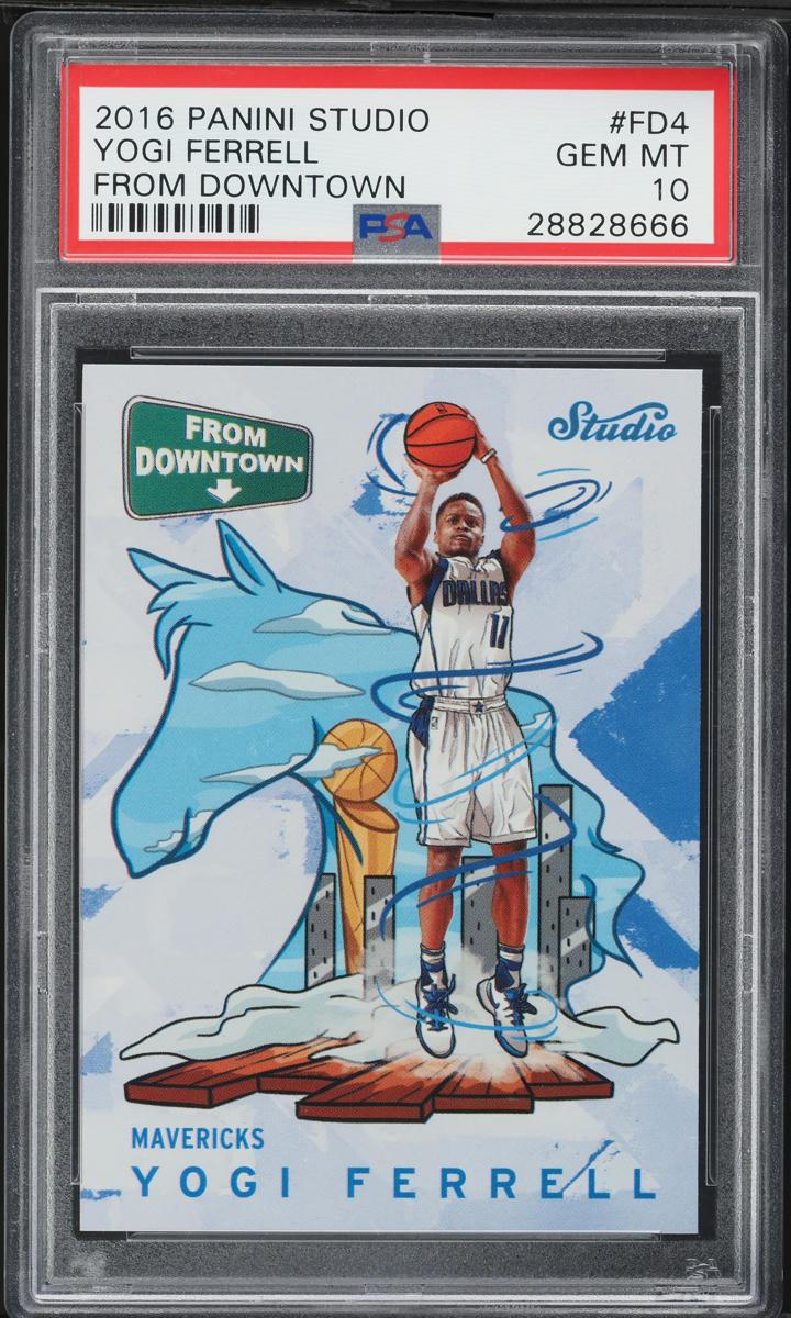2016 Panini Studio From Downtown Yogi Ferrell #FD4 PSA 10 GEM MINT
