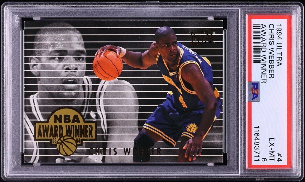 1994 Ultra Award Winners Chris Webber #4 PSA 6 EXMT