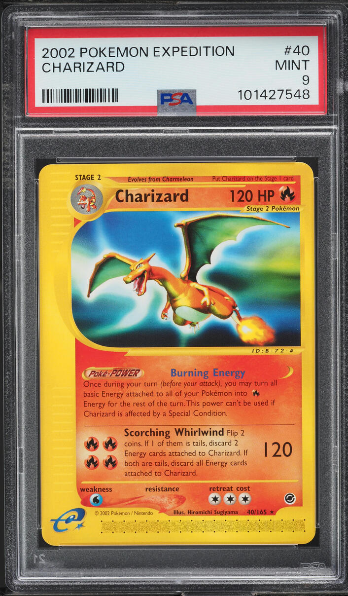 2002 Pokemon Expedition Charizard #40 PSA 9 MINT