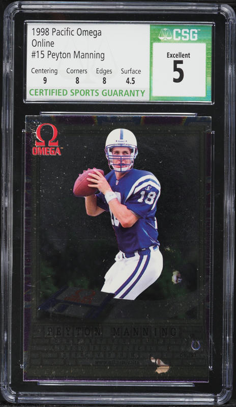 その他 1998 ULTRA PEYTON MANNING ROOKIE PEYTON MANNING 1998 FLEER ULTRA ROOKIE RC #201 | eBay