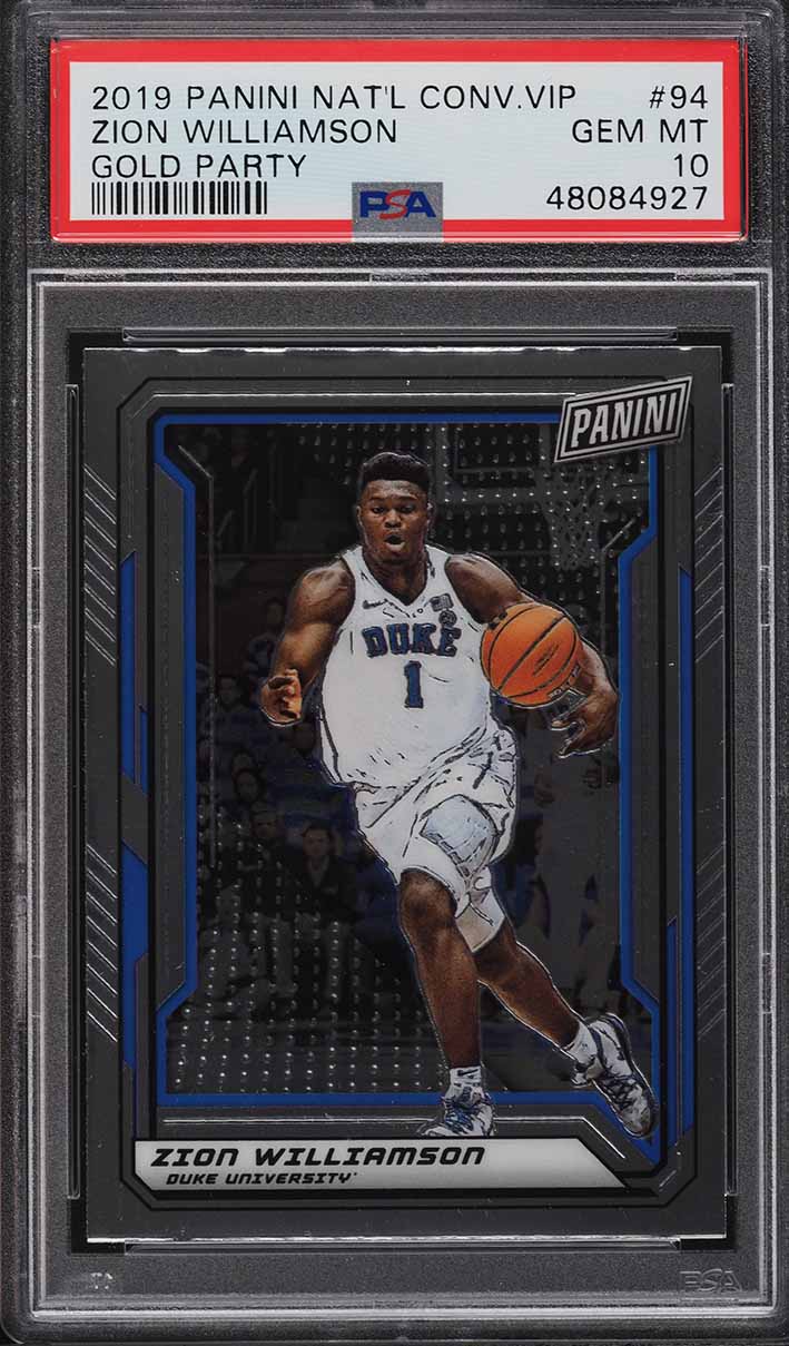 2019 Panini Prizm Silver Zion Williamson ROOKIE #248 PSA 10 GEM