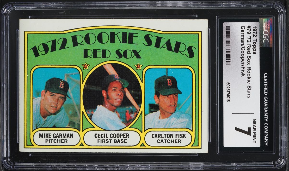 1972 Topps Carlton Fisk ROOKIE #79 CGC 7 NRMT