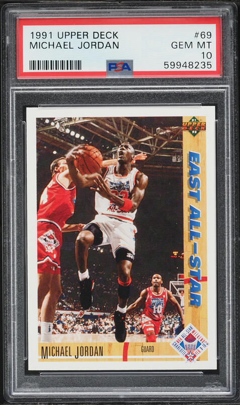 1991 Upper Deck Basketball Michael Jordan #44 PSA 10 GEM MINT on