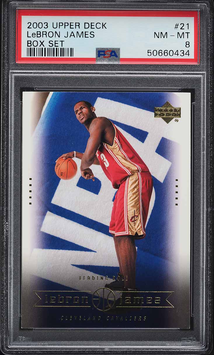 2003 Upper Deck Box Set LeBron James ROOKIE #21 PSA 8 NM-MT