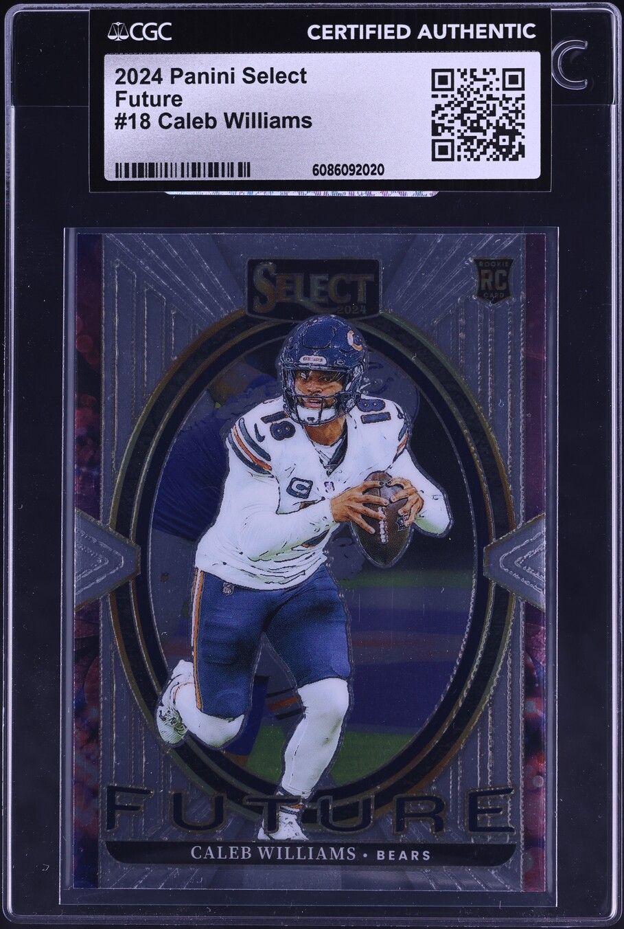 2024 Select Future Caleb Williams ROOKIE #18 CGC AUTH