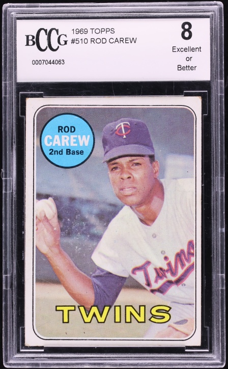 1969 Topps Rod Carew #510 BAS BCCG 8