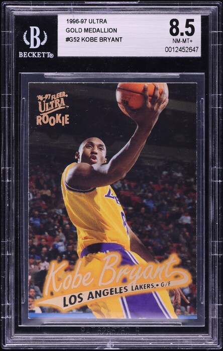 1999 Skybox Apex Cutting Edge Warp Tek Kobe Bryant /25 #5 BGS 9