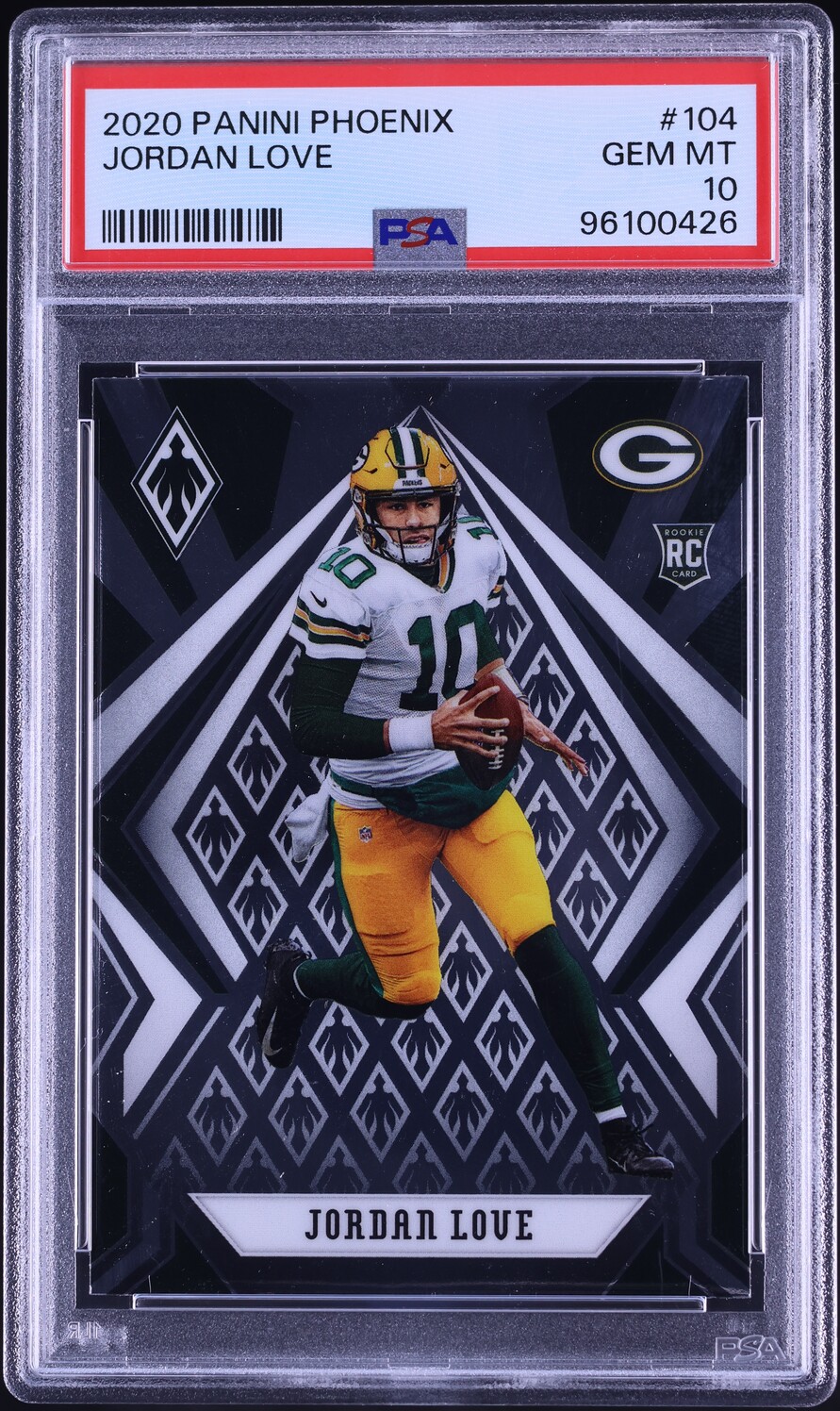 2020 Panini Phoenix Jordan Love ROOKIE #104 PSA 10 GEM MINT