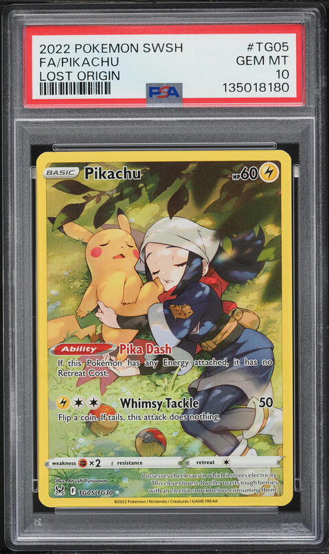 2022 Pokemon Japanese SWSH VSTAR Universe AR Pikachu #205 PSA 10