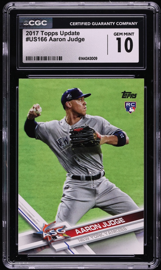 2017 Topps Update Aaron Judge ROOKIE #US166 CGC 10 GEM MINT