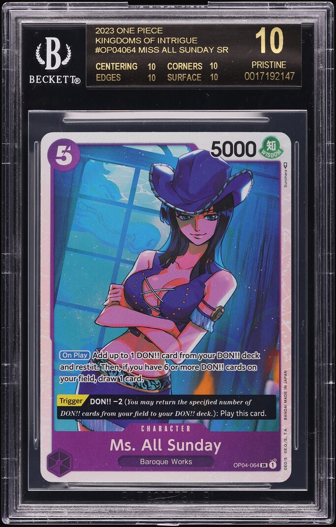 Sakazuki OP02-099 [SP PAR] – Parallel SR – Kingdoms Of Intrigue OP04 – One Piece TCG