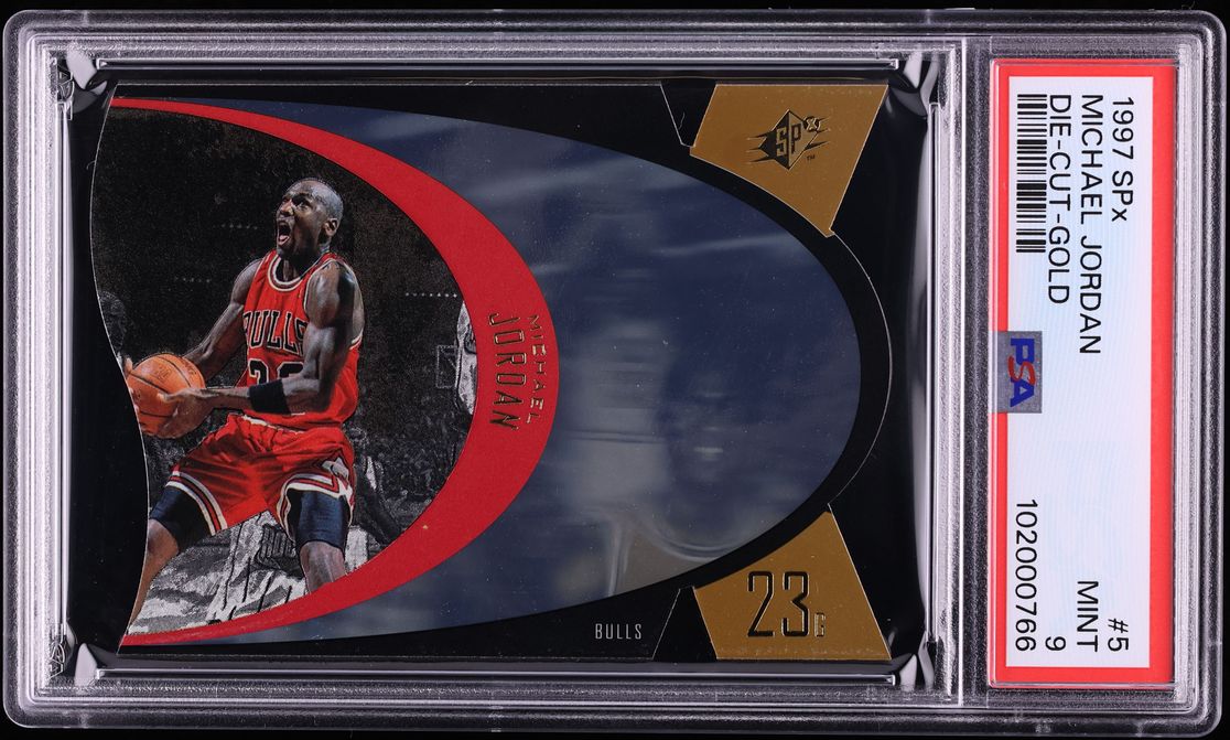 1997 SPx Gold Die-Cut Michael Jordan #SPX5 PSA 9 MINT