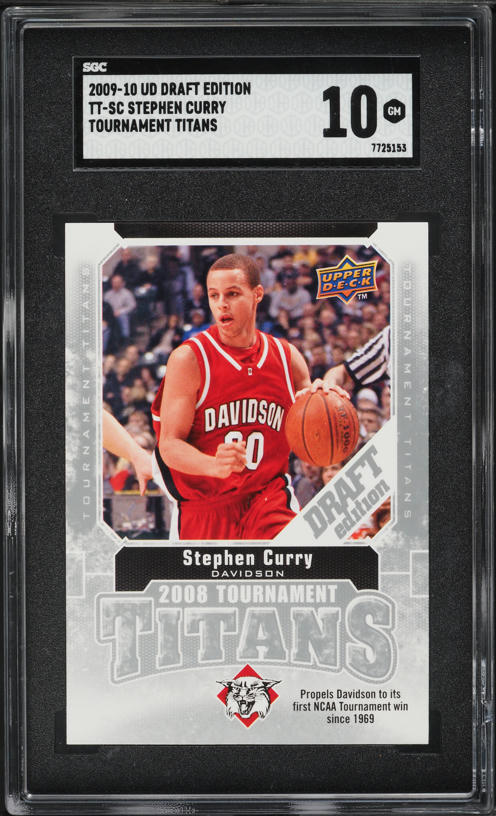 2009 Upper Deck Tournament Titans Stephen Curry ROOKIE #TT-SC PSA